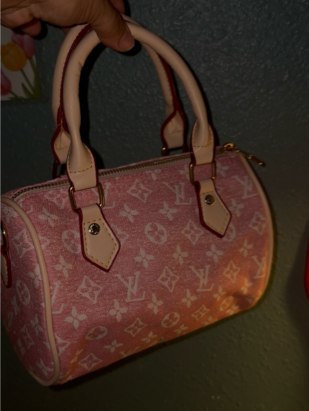 ‼️OPEN TO REASONABLE OFFERS‼️Louis Vuitton Pink Mini Tote/Crossbody Bag
